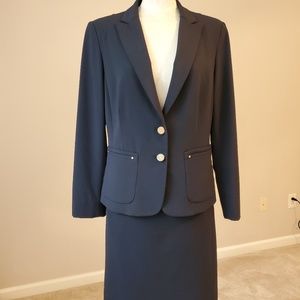 Anne Klein Navy Blue Blazer